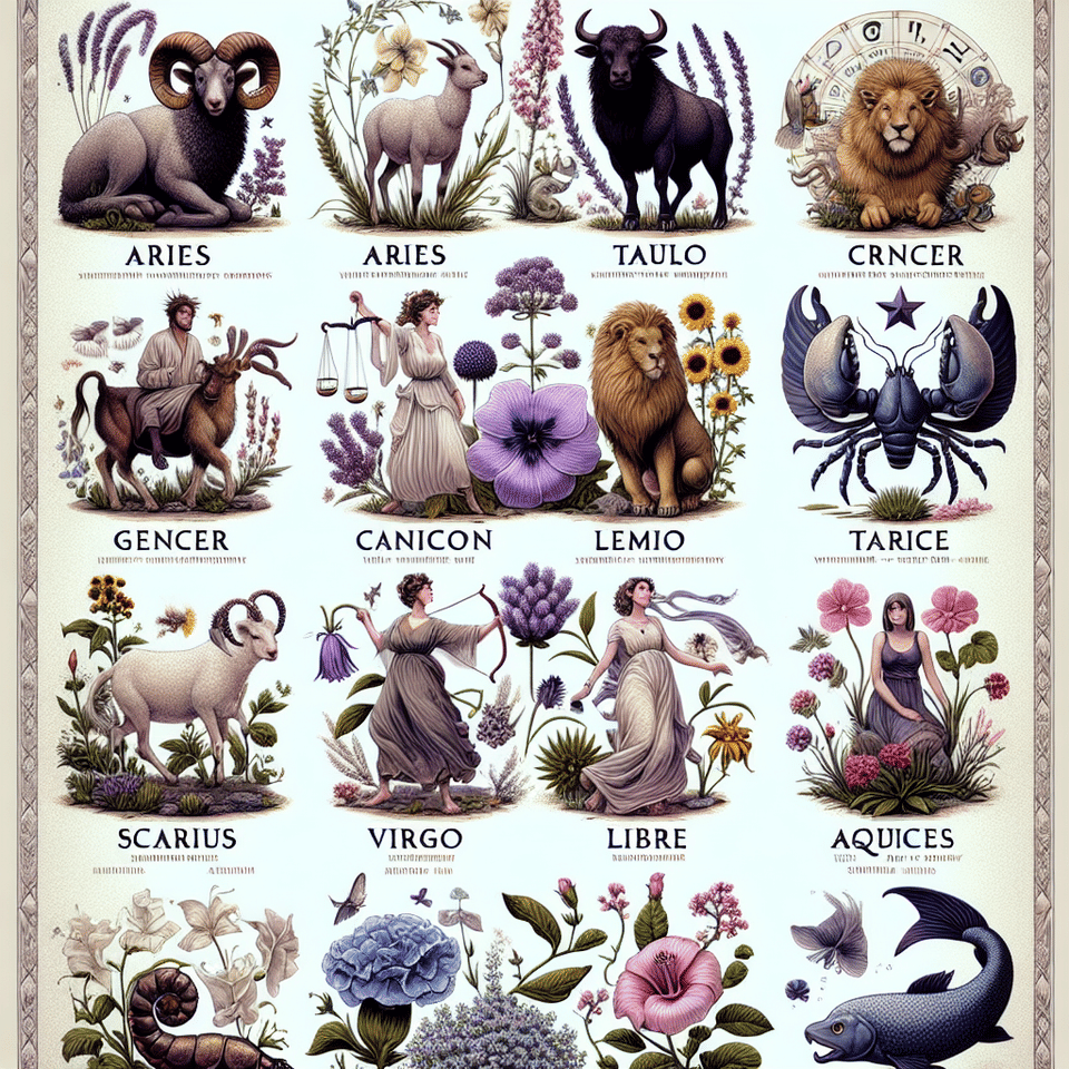 Flora and Fauna: Discovering Each Zodiac Sign's Spirit Plant and Animal Pairing