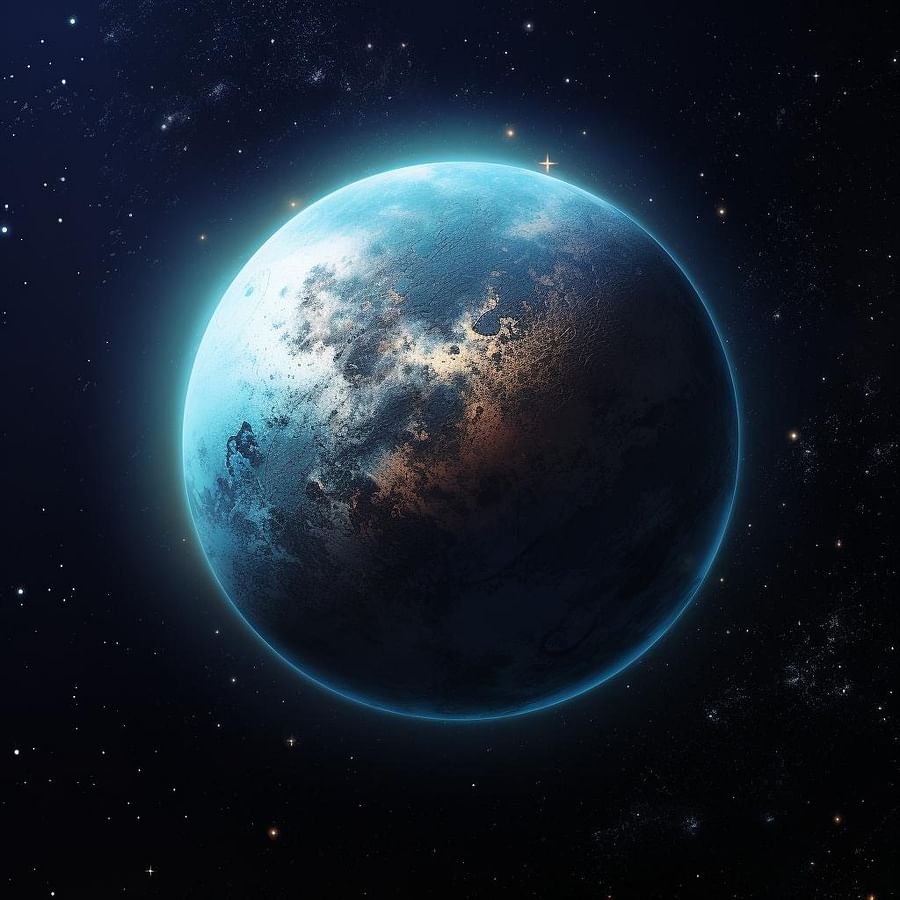 Inspiring image of planet Pluto transitioning into the Aquarius constellation