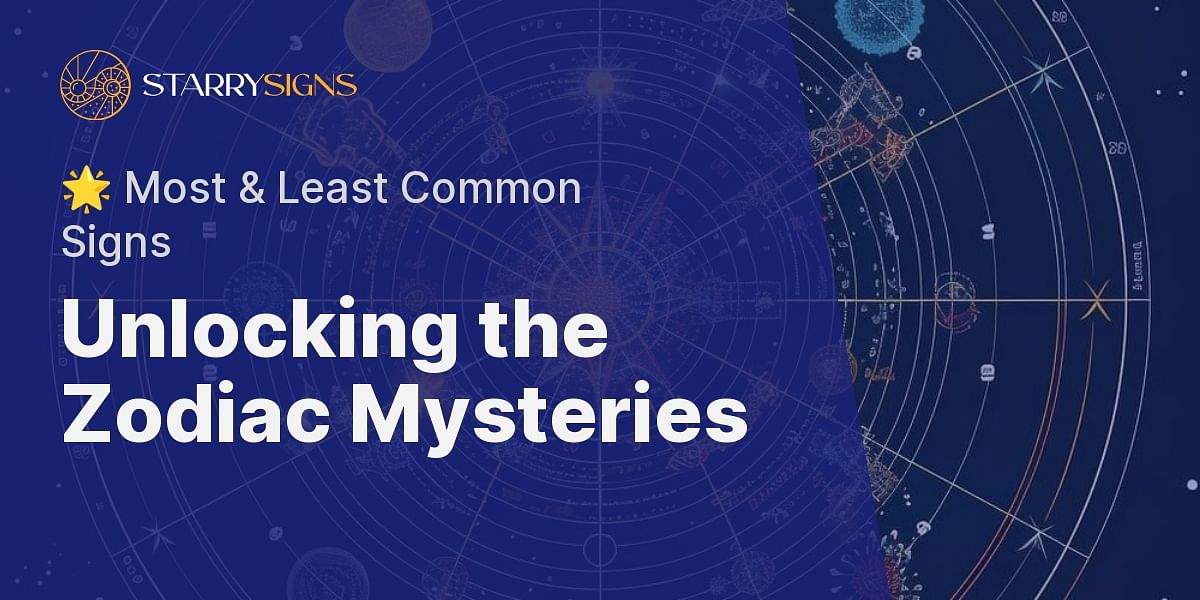 Which are the Most and Least Common Zodiac Signs?