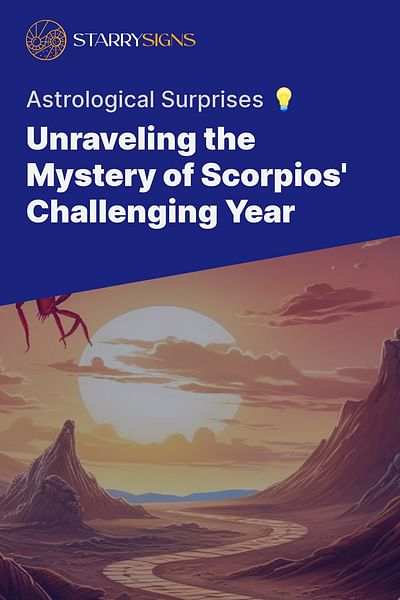 Unraveling the Mystery of Scorpios' Challenging Year - Astrological Surprises 💡
